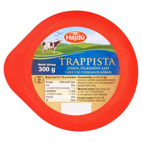 Trappista sajt, natúr, 300 g