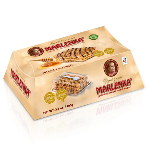 Marlenka mézes diós torta – 100 g