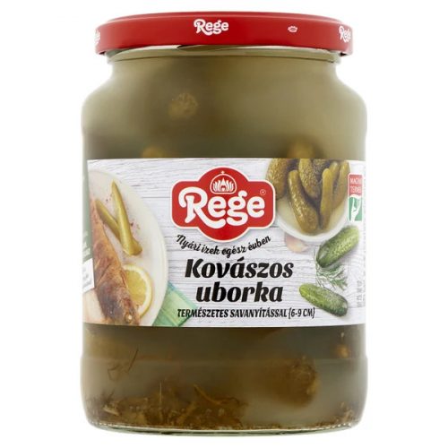 Rege kovászos uborka, üveges 680g