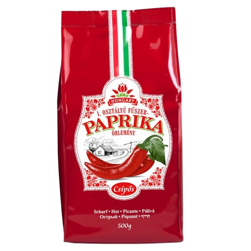 Kalocsai I. osztályú fűszerpaprika örlemény, csípős, 500 g