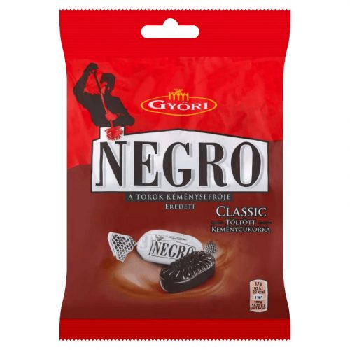 Győri Negro Classic Mentol-Ánizs Ízű Töltött Keménycukorka - 79 g