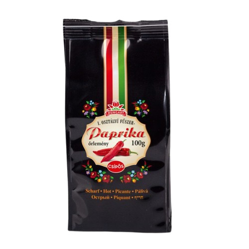 Kalocsai I. osztályú fűszerpaprika örlemény, csípős, 100 g