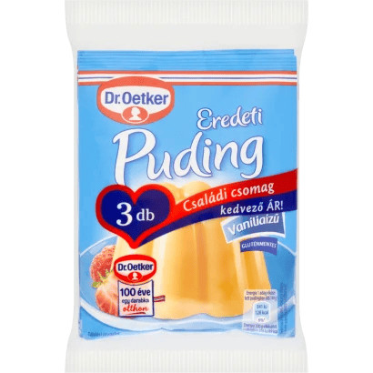 Dr. Oetker Eredeti Puding vaníliaízű pudingpor - 3 x 40 g